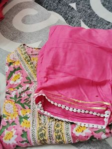 Stand Collar Style Kurta With Salwar