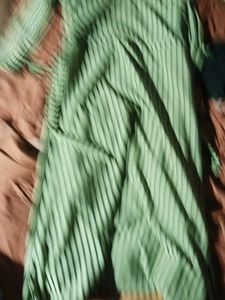 Striped Kurta with Black Dress