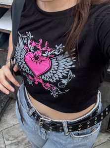 Black Gothic Cropped Tshirt