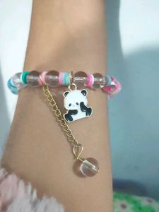 Cute Panda Charm Beaded Bracelet