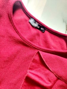 Red Ruffle Bodycon Dress