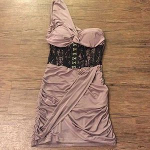Pinterest Y2k Beige Corset Dress