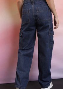 Denim Cargo Pants