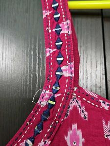 Ikkat Print Dress