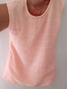 3piece Peach Colour Kids Sharara - 28 Size
