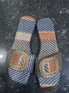 Chic Woven Slides