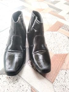 Kids BlackLeather Ankle Boots(Genuine Offer accept