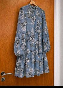 Floral Print Tiered Mini Dress