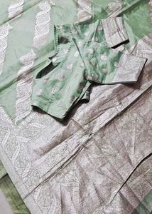 Organza Saree With Blouse 🫡💝