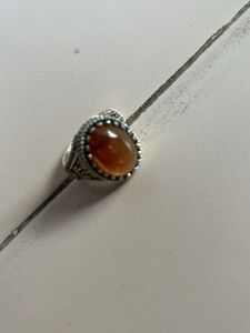 Vintage Akik Stone Ring