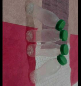 Beverage Plastic Bottles - Set of 4
