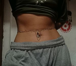 custom goth Waistchain