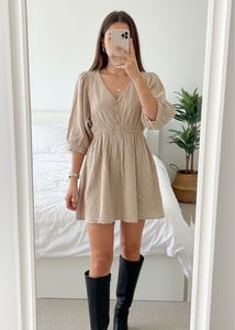 Classy Top (dress) Puffy Sleeves