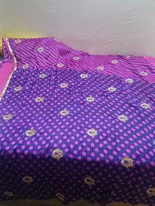Pink Paisley Saree With stiched blouse-32