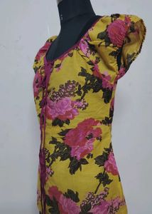 Floral Print Tie-Front Top