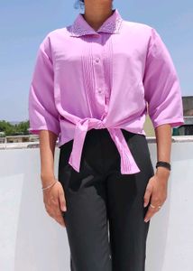Vintage Shirt With Designer Collar