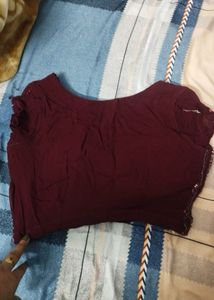 Beautiful Maroon Cancan Lehenga