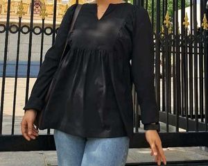 Black Long Sleeve Top