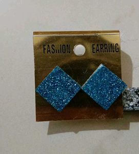 Resin Keychain And Earrings