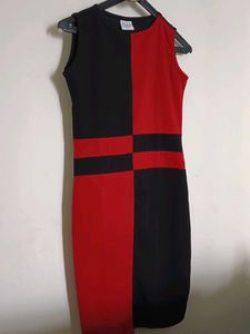 Chic Colorblock Bodycon Mini Dress