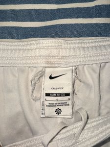Nike White &amp; Black Athletic Shorts