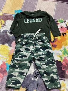 Kids' Olive Green Outfit