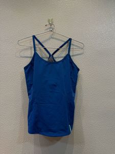 Blue Racerback Tank Top
