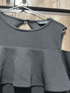 Black Cold Shoulder One Piece