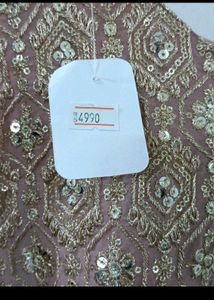 SEQUINS WORKED WEDDING GOWN WITH DUPATTA
