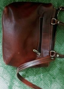 Vintage Leder Land Striped Leather Bag