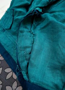 PeacockColour Designer Saree With Blause For Women