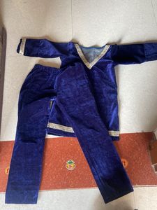 Velvet Kurta Pajama Set