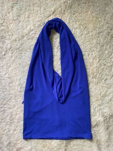 Blue Halter Top