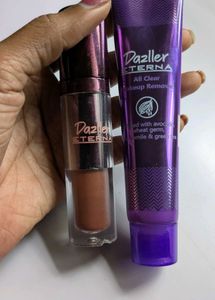 Dazller Eterna makeup remover and lipsticks