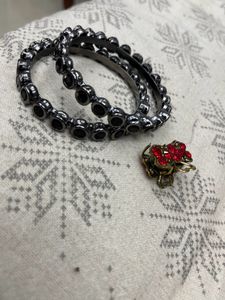 Pair Of Bangles With A Hairclip