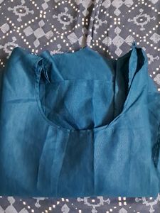 INDIGO CHIKANKARI KURTI