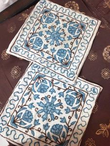 Woolen Embroidered Cushion Covers (Set of 2)