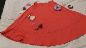 Coral Ethnic Skirt