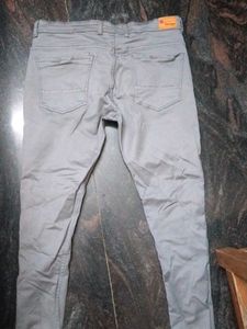 Grey Slim Fit Chinos