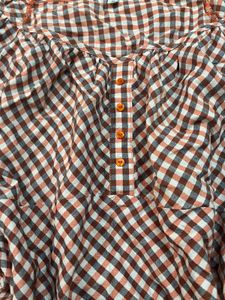 Red &amp; White Checkered Top