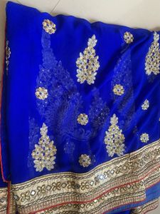 Blue Saree