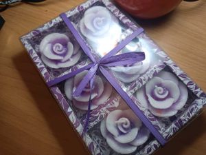 Rose Scented Candle Set