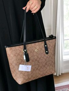COACH BIG SIZE SIGNATURE TOTE BAG @SALE