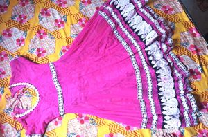 Beautiful Pink Gown With A Circle Back Design
