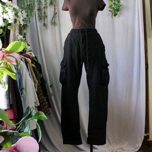 Unisex Black Cargo Pants