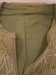 Embroidery Pista Green Kurta