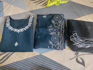 3 Pc Party Wear Suit