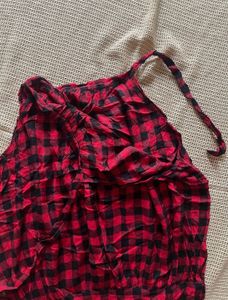 Red Gingham Top