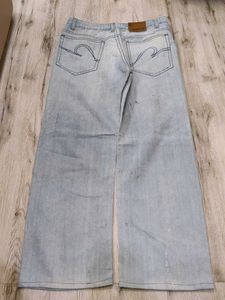 Sc9346 Blue Coin Beggy Jeans Waist 34