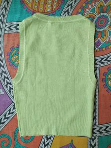 Green Knit Tank Top